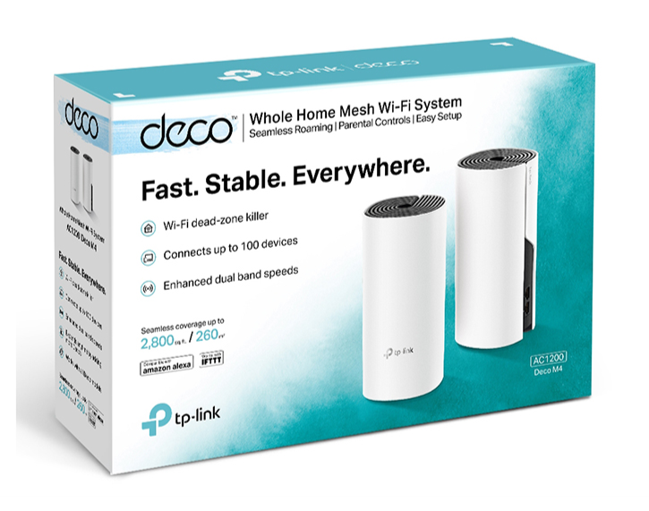 PACK ROUTER MESH TP-LINK S/FIOS AC1200 DECO-M4 (2-PACK)