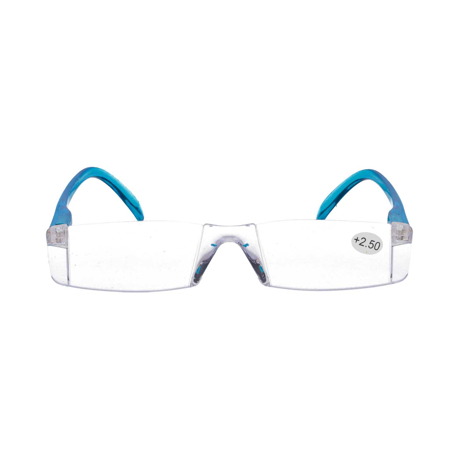 Star Optic Lesehilfe MD7 aus Kunststoff +2,5 Dioptrien klar türkis