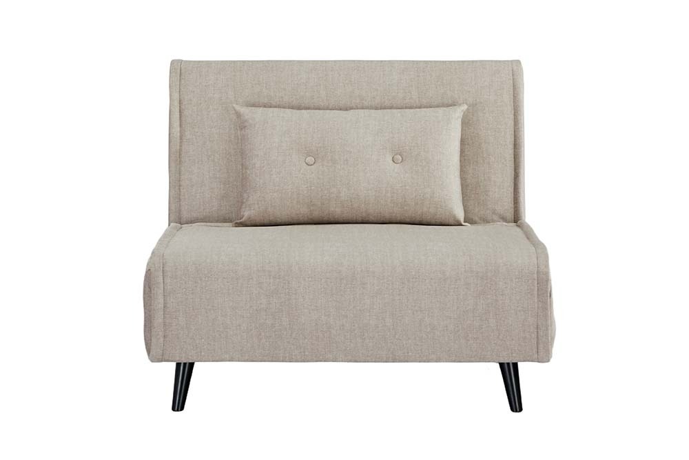 Schlafsessel SMART MULTIFUNCTION 100cm champagner Vogue Velours Samt Bettfunktion