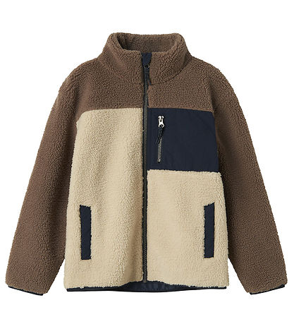 Name It Fleecejacke - Teddy - NkmMonico - Nebel