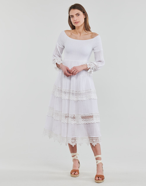 Guess - 3 QTR SLV AMBERLEE DRESS - Blanc
