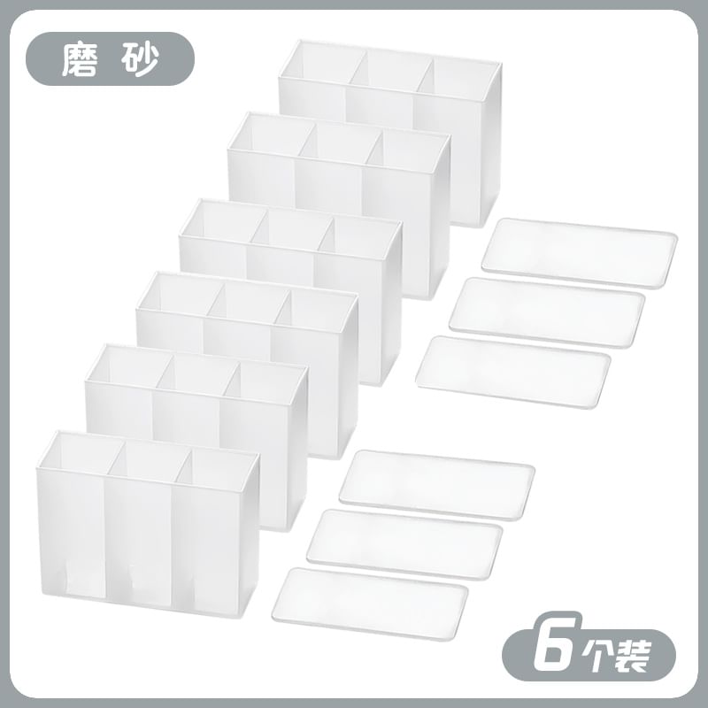 Home Flora - Doorschijnende plastic lippenstift organizer / set