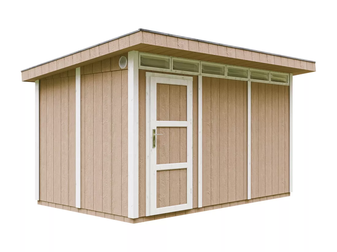Abri de Jardin Qualité Premium 9m² / L412xL279xH237 cm - Timbela M904-TERRA BROWN