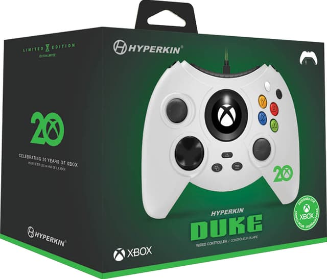 Hyperkin Duke Xbox 20th Anniversary kablet gamepad (hvid)
