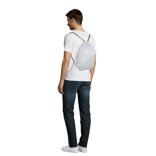 Mochila impermeável/resistente à água com cordão para esportes/academia