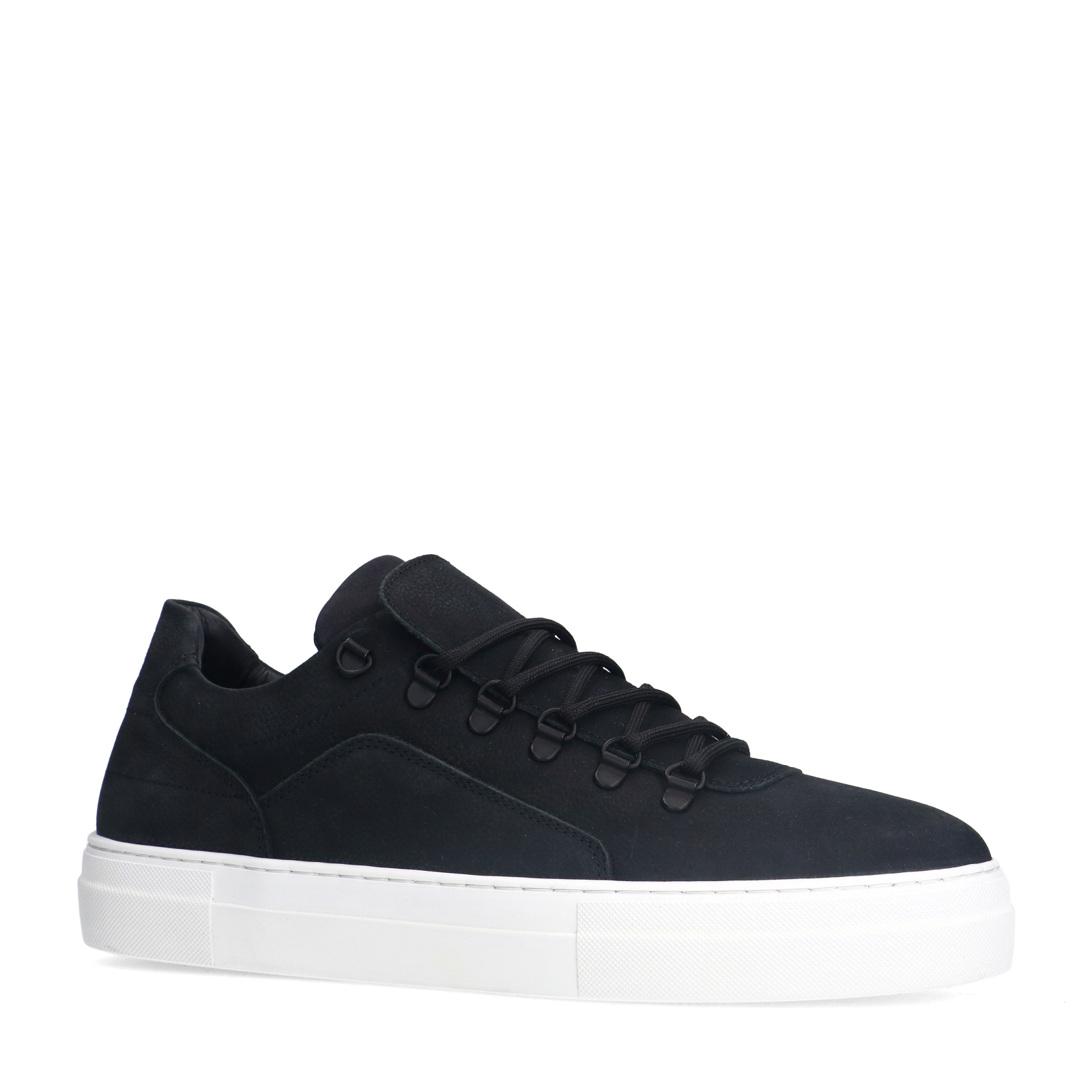 Zwarte nubuck sneakers