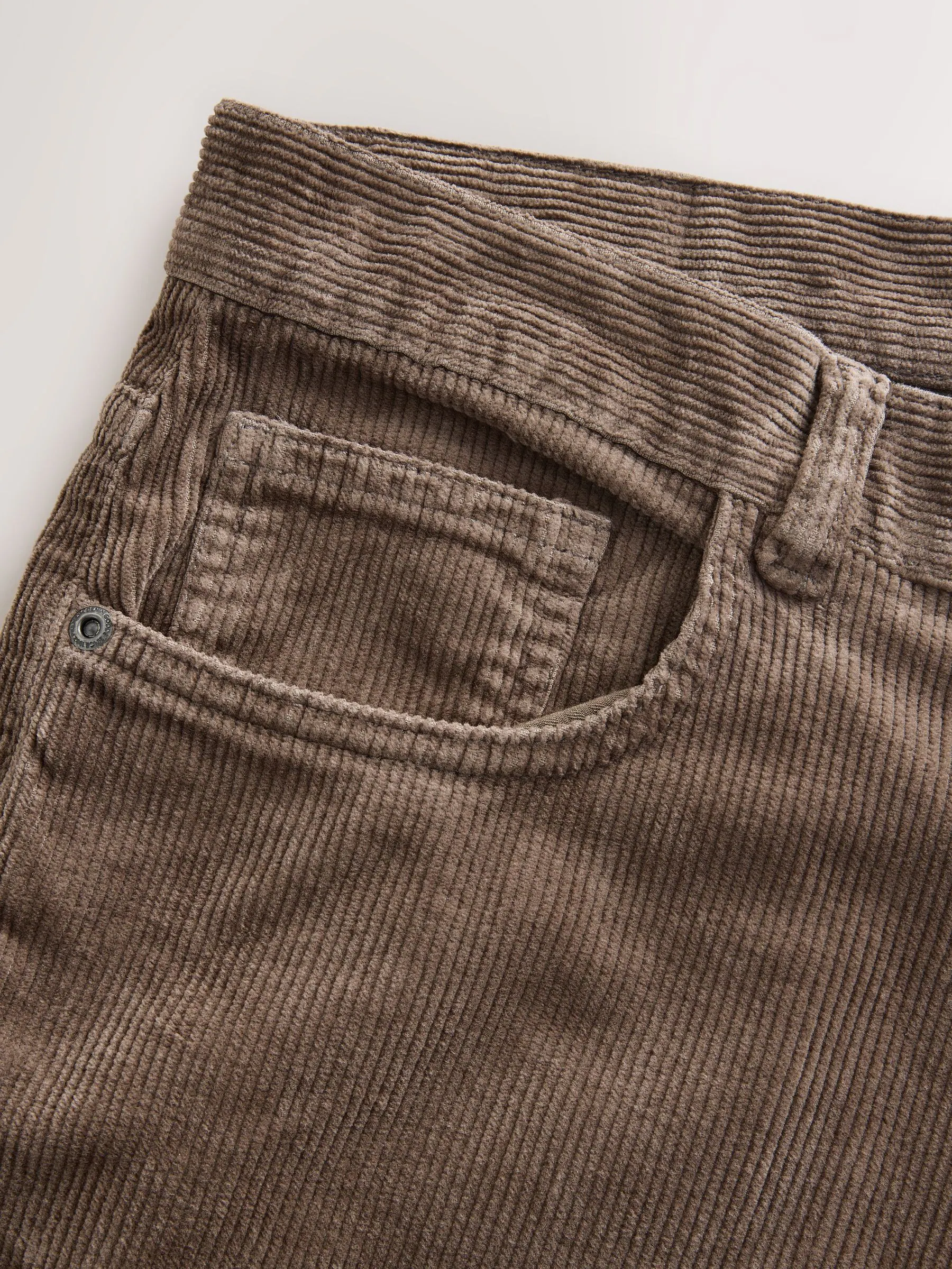 Paddenstoelbruin - Corduroy 5 Pocket Stretch Trousers