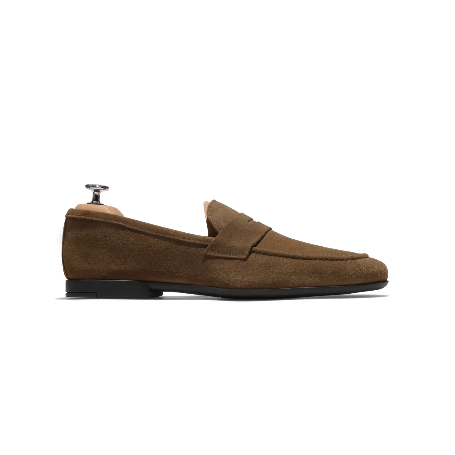 Marty-Mocassin en veau velours marron