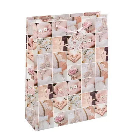 Idena Geschenktasche Wedding, M