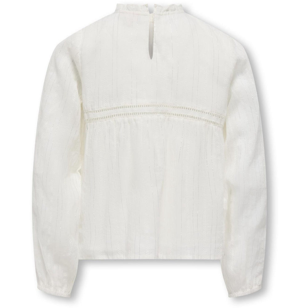 Køb kids ONLY Cloud Dancer Lurex Kogrhea L/S Glitter Top Wvn