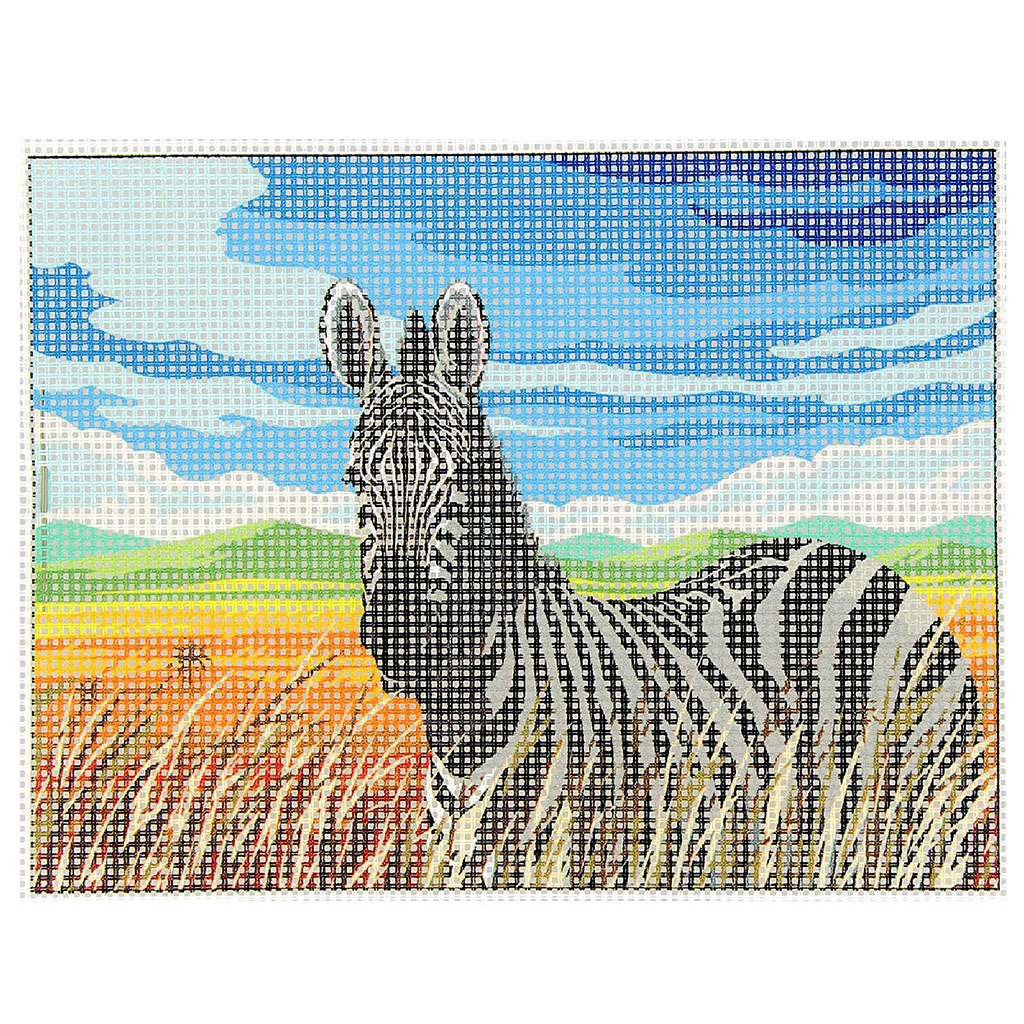 Kit point de croix zèbre 15x20cm