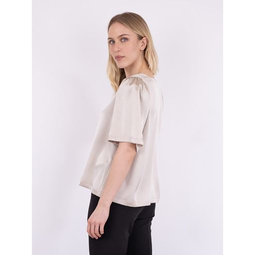 Neo Noir Largo Heavy Bluse, Champagne, 36