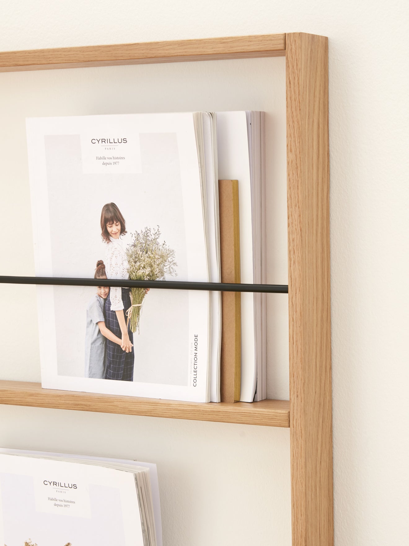 Étagère murale pour magazines