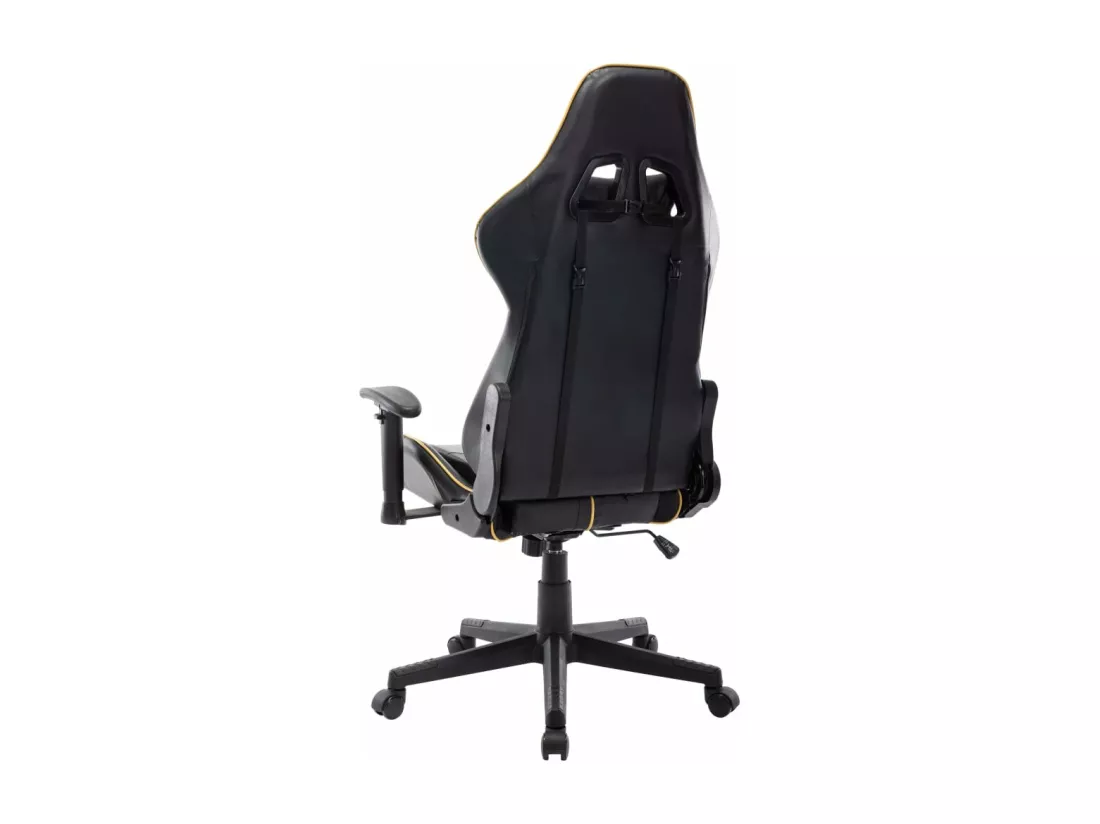 Chaise de jeu Noir et doré Cuir artificiel