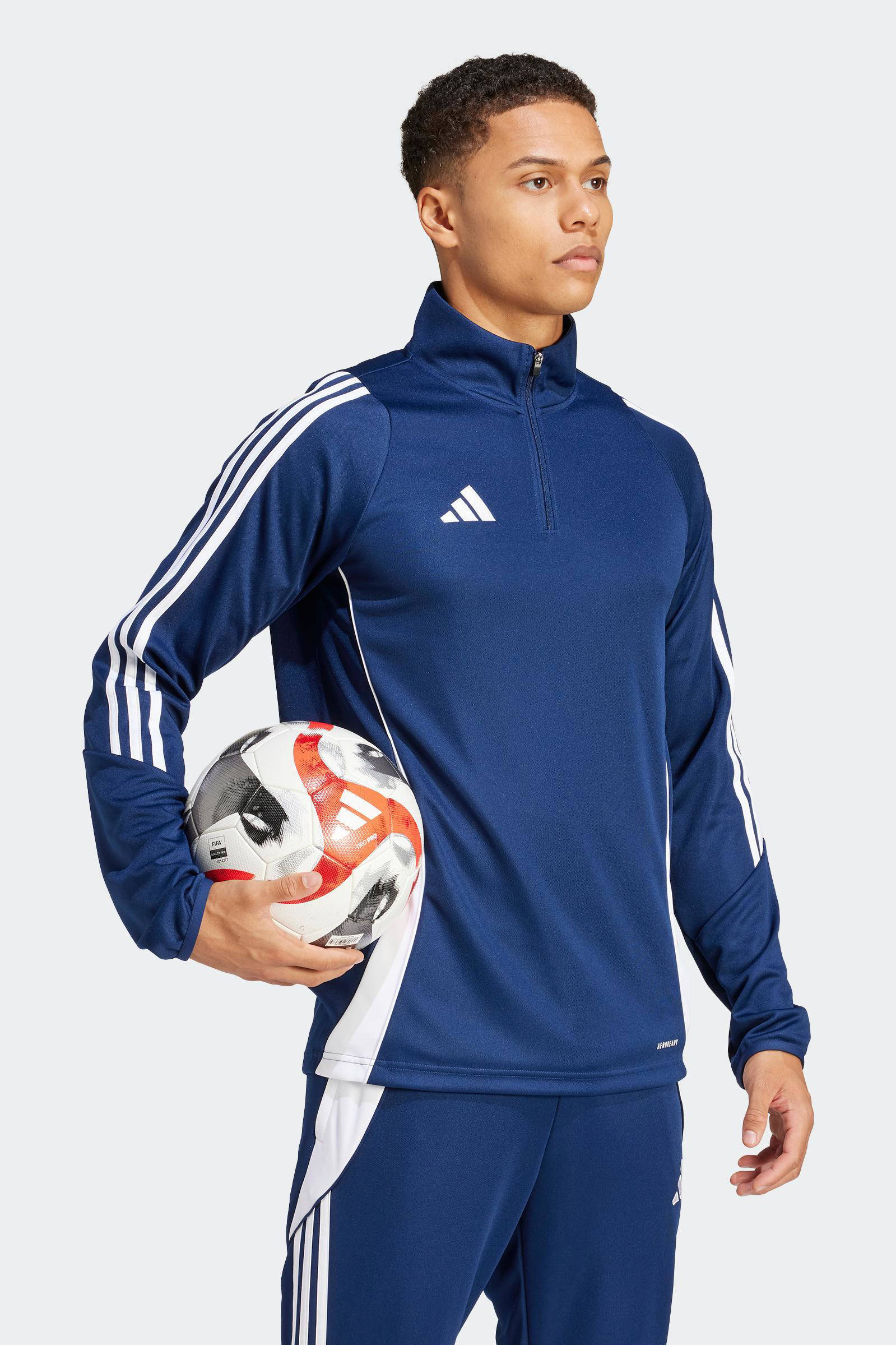 adidas Senior  voetbalsweater TIRO 24 blauw