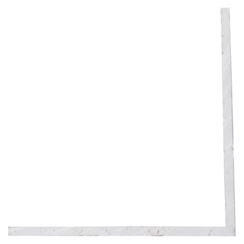 Hoekprofiel kunststof wit 35x35mm 260cm
