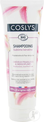 Coslys Shampoing Bio Sublime Kératine Cheveux Fragilisés Et Indisciplinés Tube 250ml