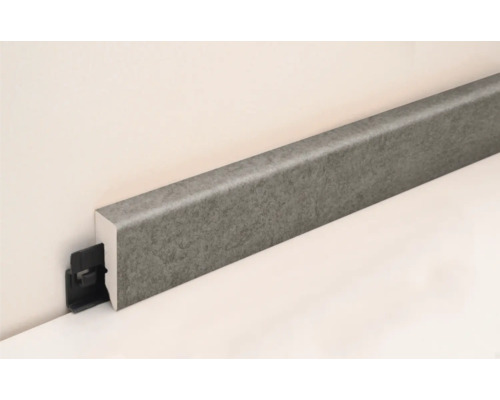 SKANDOR plint PVC KU048L grijs mat FOFA896 15 x 38,5 x 2400 mm