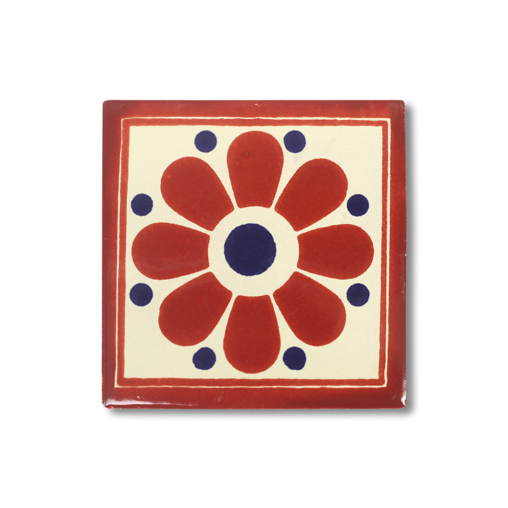 Kachel 'Mérida', multicolor, T 10 cm, B 10 cm, H 0,5 cm von fischer's lagerhaus