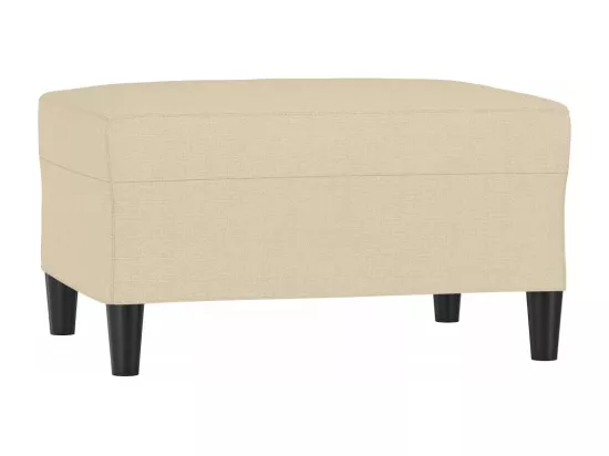 Repose-pied Crème 70x55x41 cm Tissu