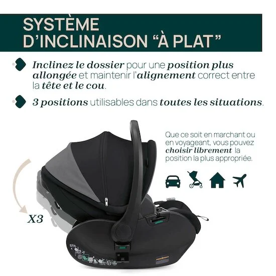 Siège auto First-Seat Recline i-Size   Black satin        de               Chicco