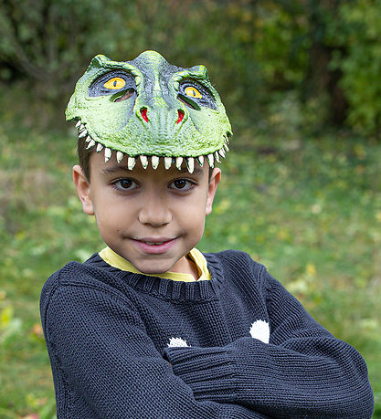 Great Pretenders Udklædning - T-Rex Dino Maske -  Grøn