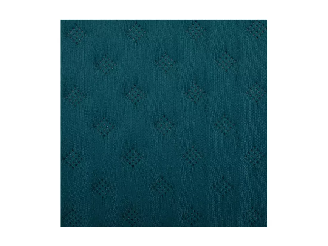 Dessus de lit Bleu égéen 240 x 260 cm avec 2 Taies