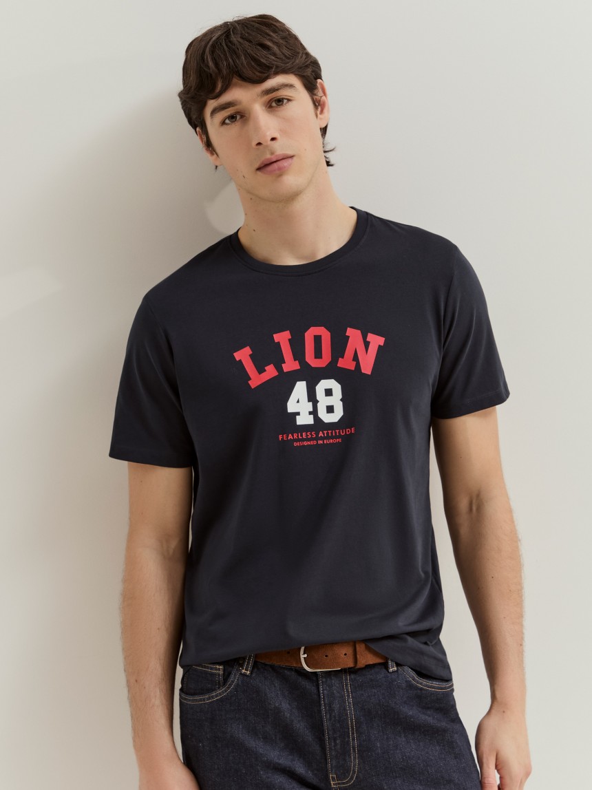 T-shirt em algodão com estampado