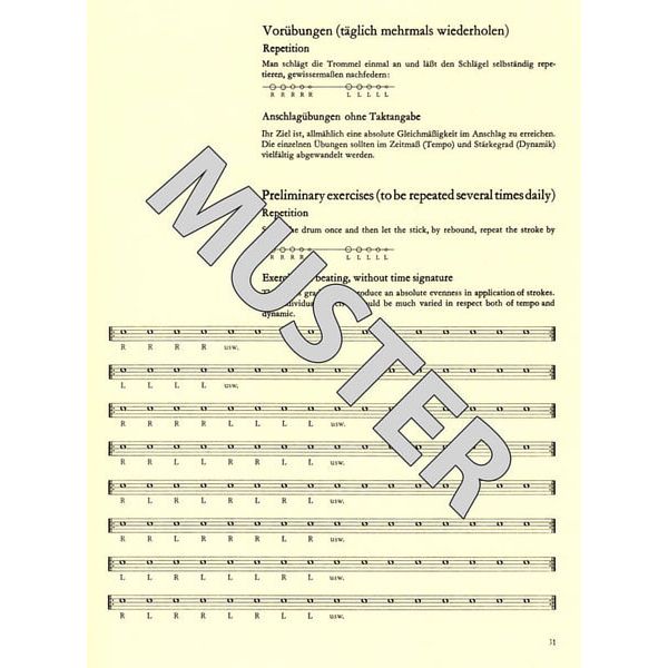 Deutscher Verlag für Musik Kleine Trommel