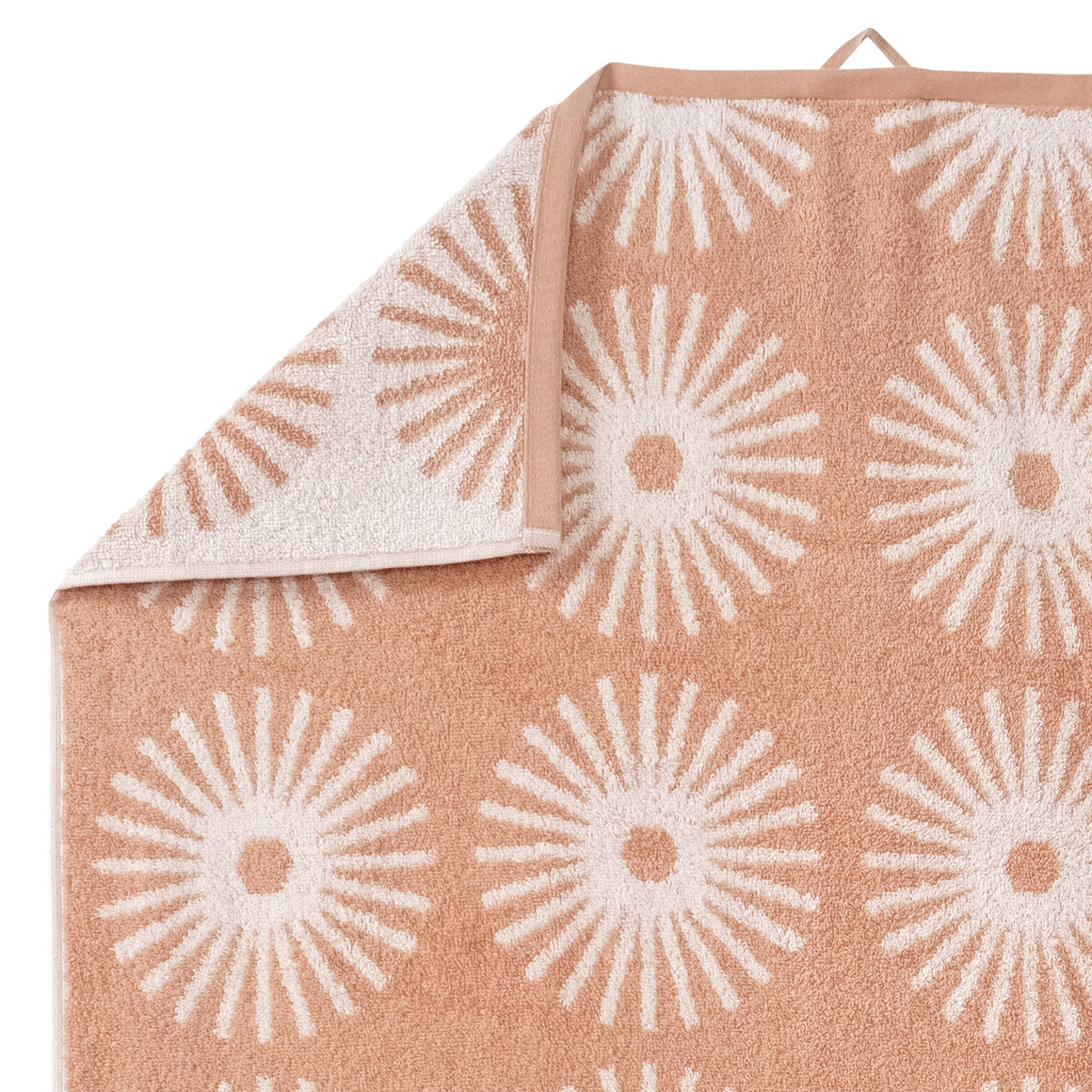 My Home Duschtuch mit Sonnen-Muster terracotta