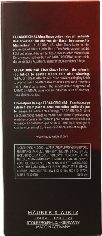 Tabac Original - Aftershave Lotion - Verfrissend - 100ml