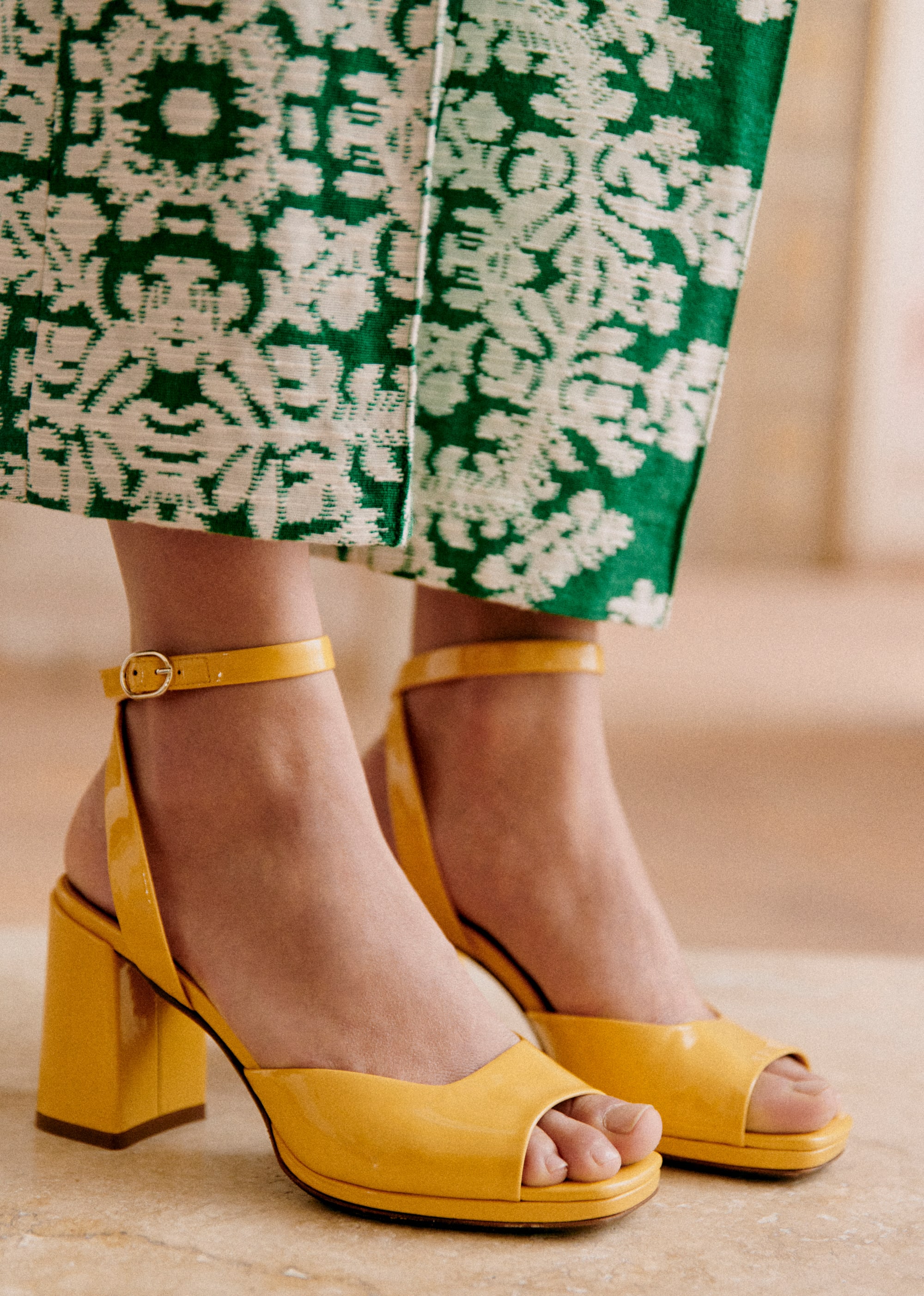 Sandales High Maxine - Jaune vernis - SOULIERS/SOULIERS Sandales 5906238