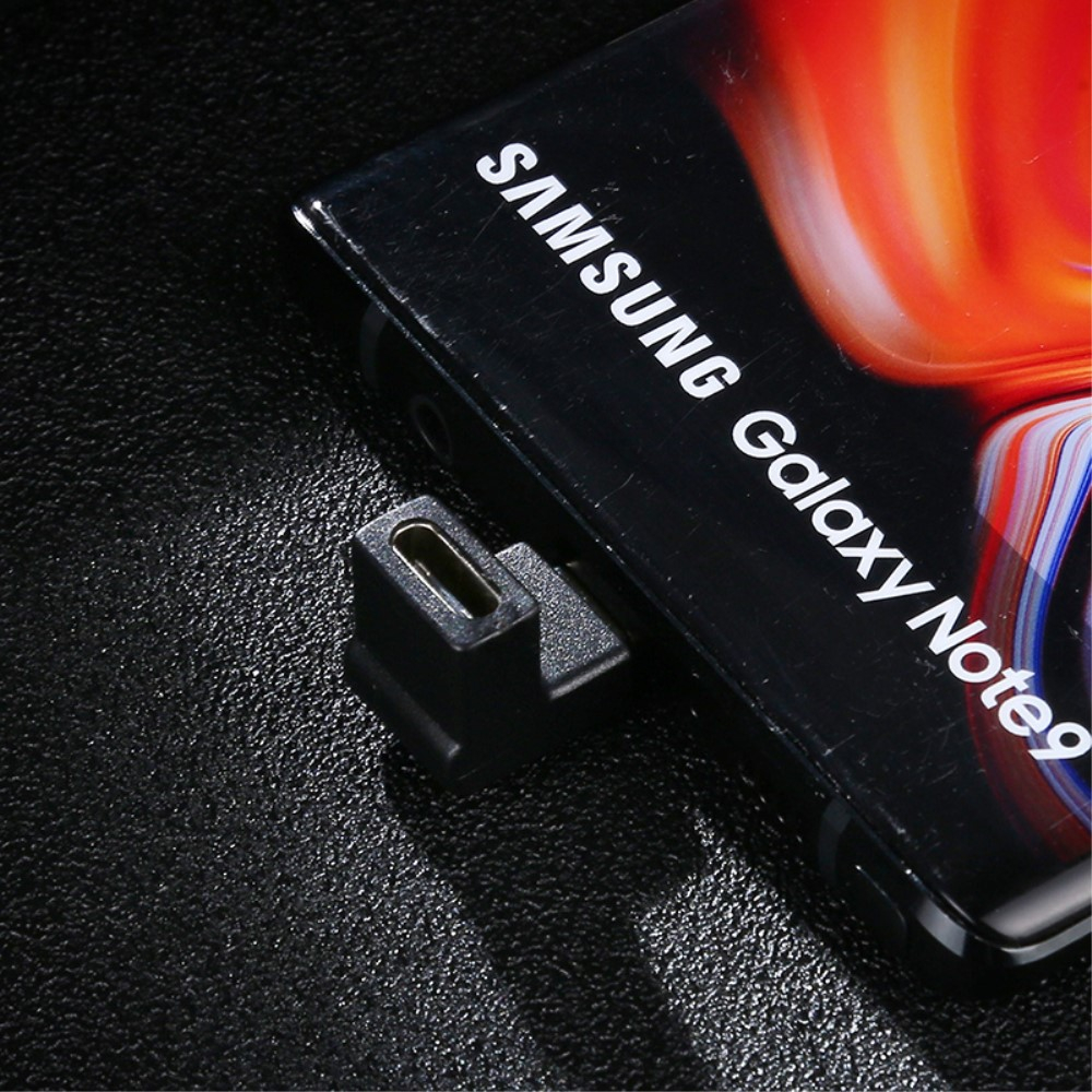 USB C auf USB C Ladeadapter 90 Grad-Winkel für Handy / MacBook Pro / Laptop 10GBit/s - Schwarz