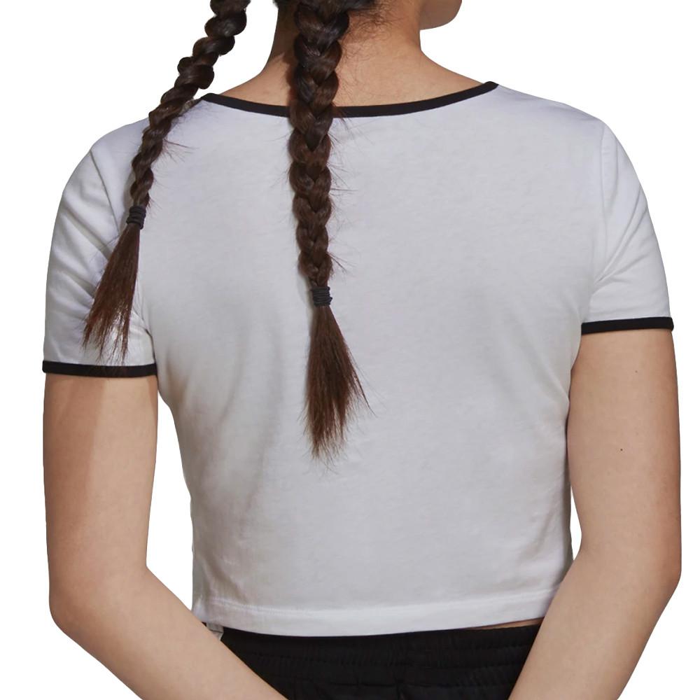 Adidas T-shirt Blanc Femme Adidas Cropped Tee H15796