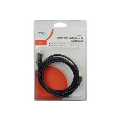 MCL Samar - câble HDMI haute vitesse 3D avec Ethernet - 2m