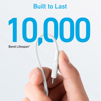 Anker 322 USB-C naar USB-C kabel snelladen 2 m wit