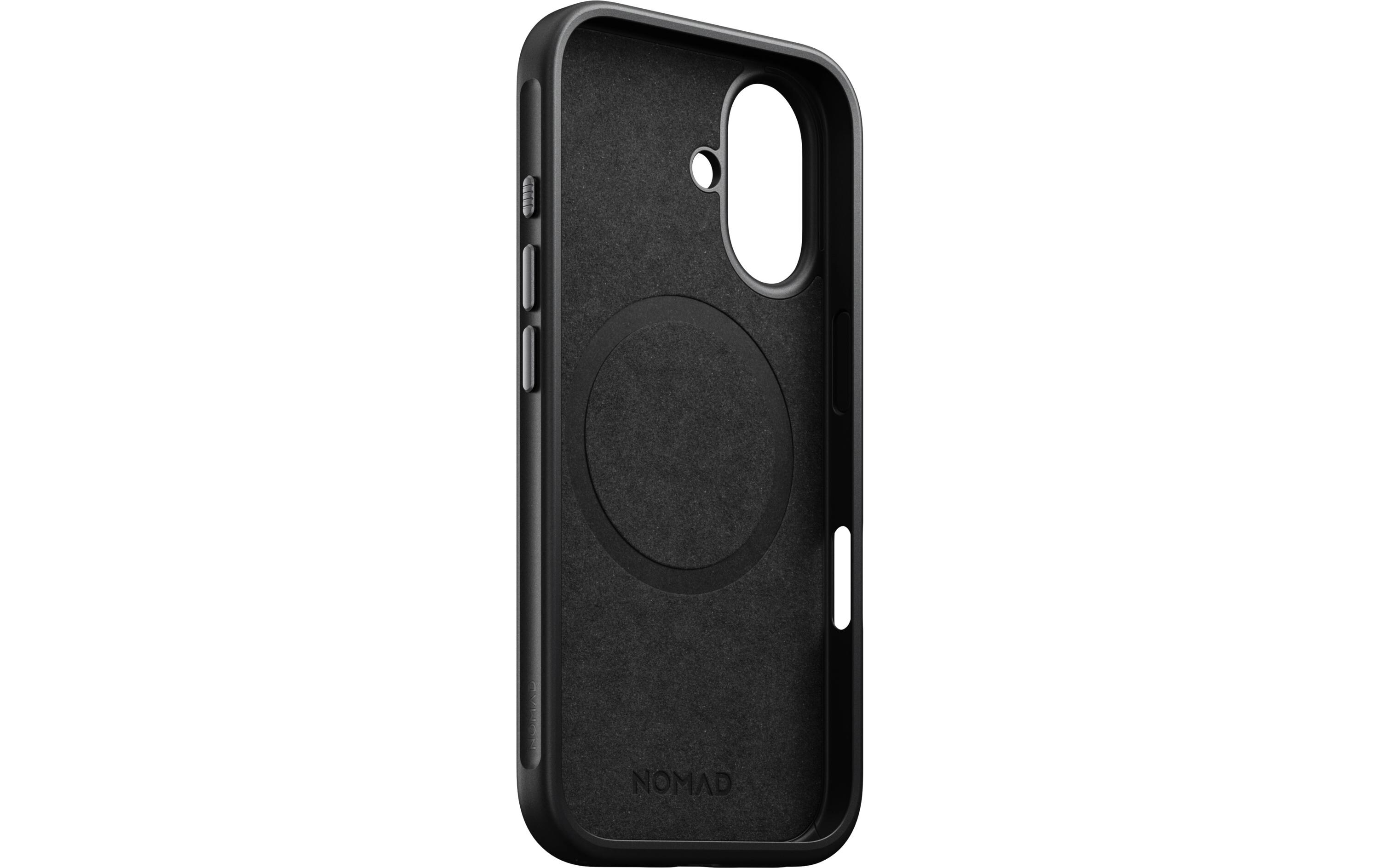 Back Cover Modern Leather iPhone 16 SchwarzModerne Schutzhülle aus Leder für das Apple iPhone 16
