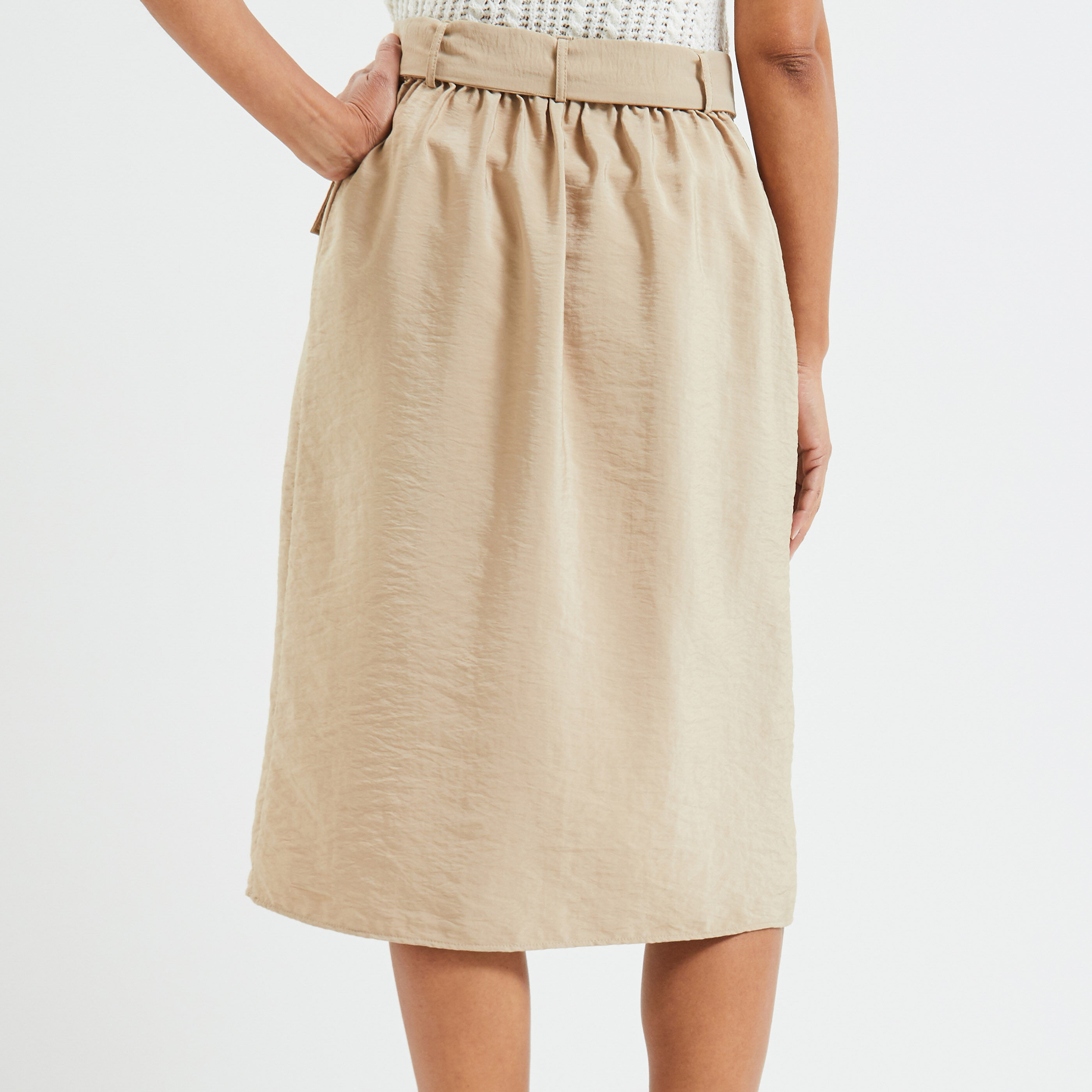 Jupe longue femme - BEIGE