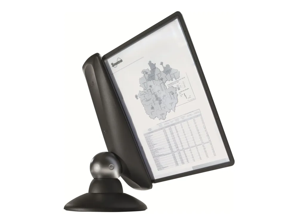 DURABLE SHERPA motion - Display panel-system - skrivebord - 10 rum - for A4 - sort