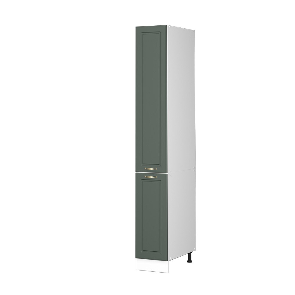 Vicco Apothekerhochschrank Küchenschrank Küchenmöbel Fame-Line Weiß Grün-Gold Landhaus 30 cm Küche Einbauküche Einschübe Aufbewahrung Küchenzeile