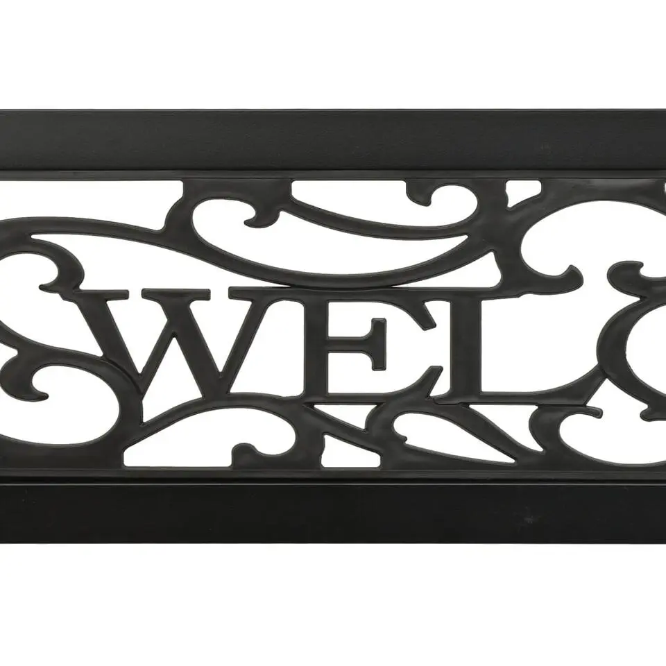 vidaXL - Tuinbank - Zwart - Staal - 125 cm