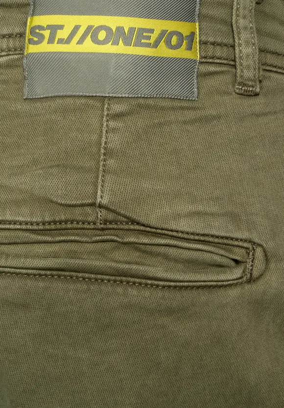Regular Fit Cargohose - thyme green