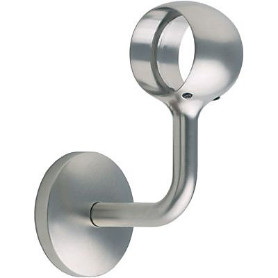 Support de rampe coudée finition nickel brossé Kordo