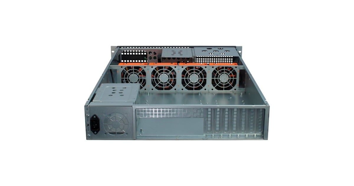 Inter-Tech2U-2129-N rack behuizing  (Zwart | 2x USB-A)