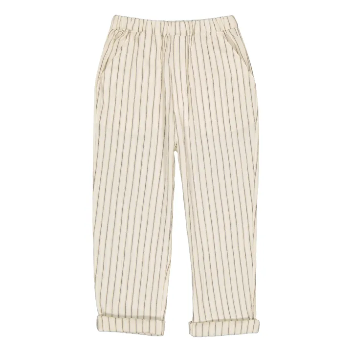 Louis Louise Pantalon Gazelle Rayé | Ecru