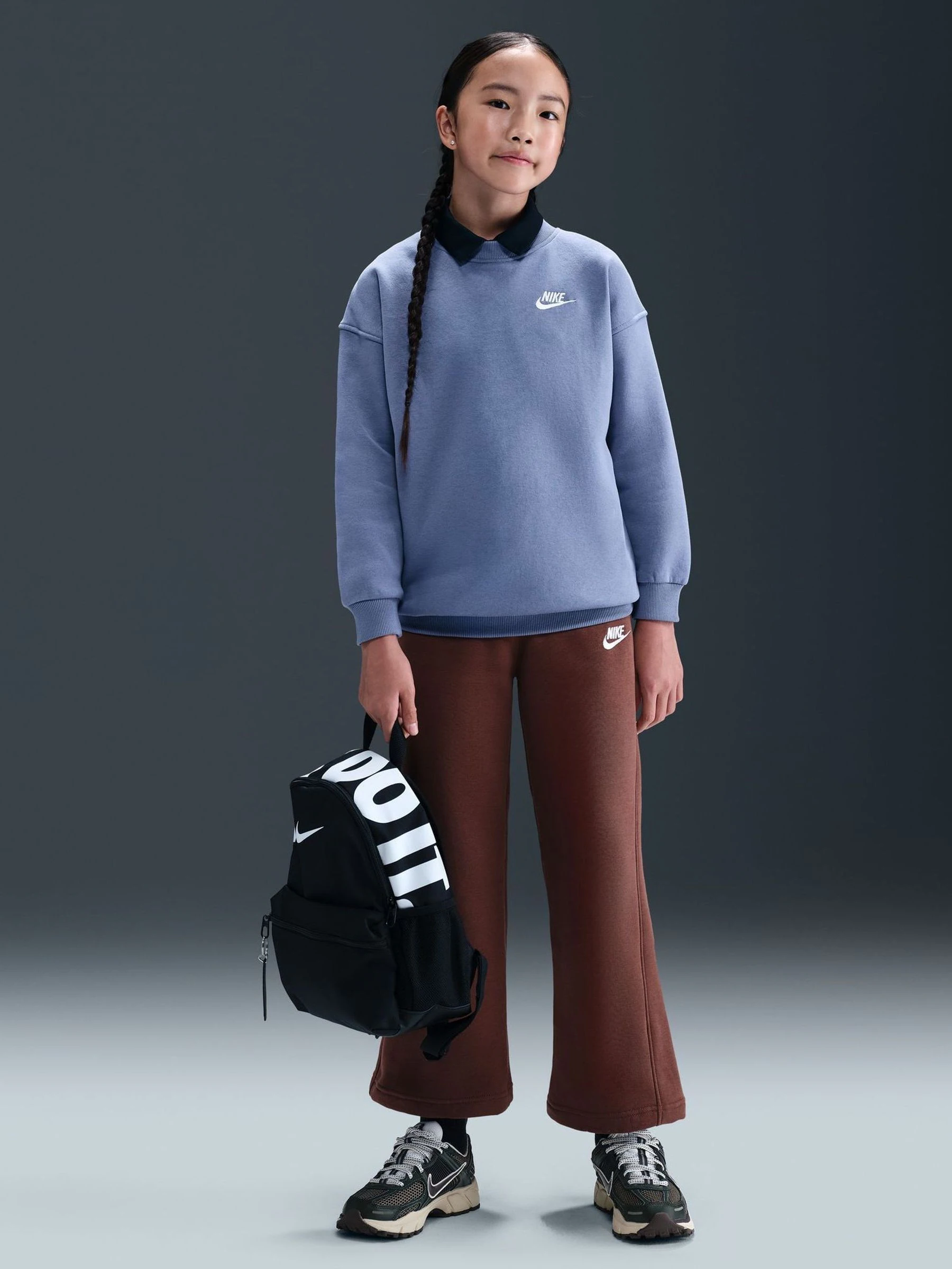 Wereld Indigo Blauw - Nike oversized Club fleece sweatshirt