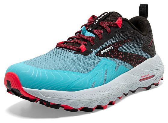 Chaussures Trail Brooks Cascadia 17 Bleu Rose Femme