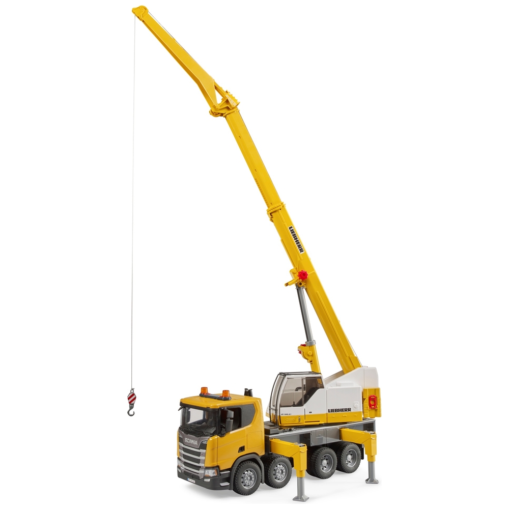 Bruder Scania Super 560R Liebherr Kranwagen Spielzeug mit Licht und Sound