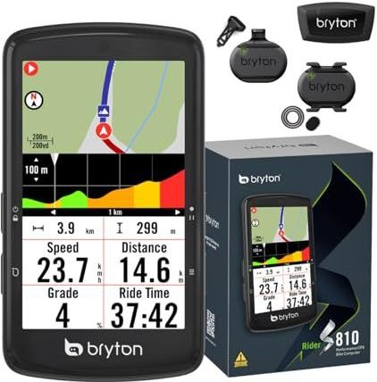 Bryton - Rider S810E - GPS Computer - 3,5 Inch Kleurenaanraakscherm - Met Sensoren