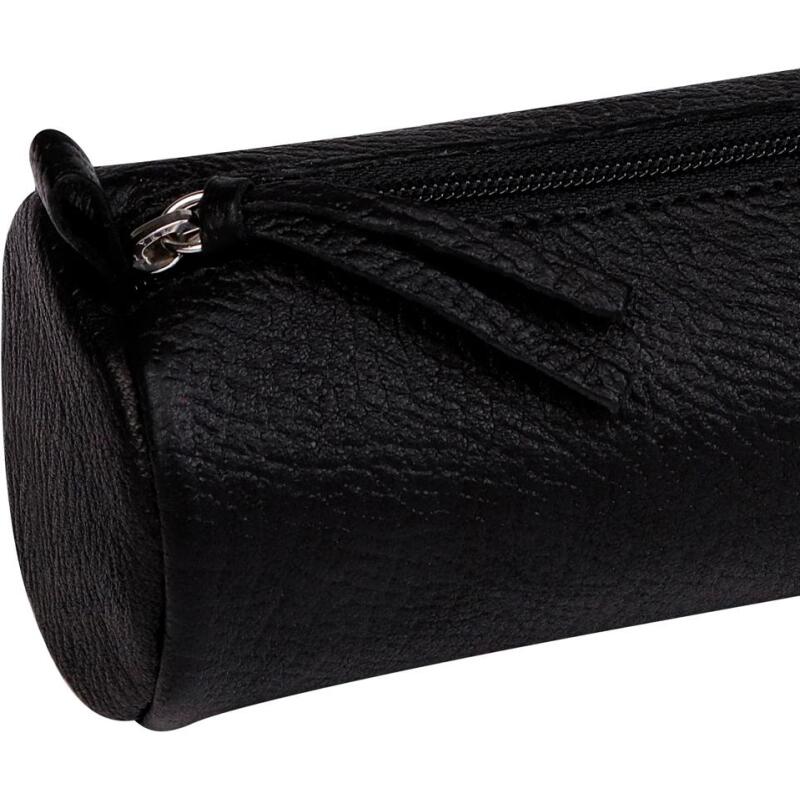 Trousse Clairefontaine en cuir vieilli noir